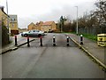 Kingfisher Drive, blocked off in LU7 4UY