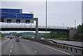 M11 gantry and footbridge in CM22 7TL