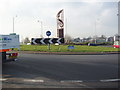 Dudley Town Centre Roundabout in DY2 8QX