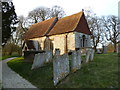 St Michael, Quarley in early February in SP11 8PZ