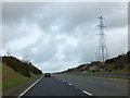 Power lines crossing the A30 at Fraddon in TR9 6FL