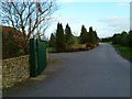 Driveway to Pickwell Farm Shop from Grange Road in SO19 9LZ