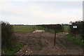 Private farm track off Pick Hill Lane in South Cockerington