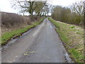 Country lane leading to Goadby in Glooston