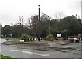 Addlestone: A317 St George's College roundabout in KT15 2DU