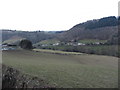 View north across the Rhiw Valley in SY21 8BG