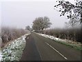 Fosse Way north-eastwards on a frosty day in LE17 5EL