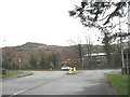 The junction between the Glynrhonwy Industrial Estate road and the A4086 in LL55 4SH