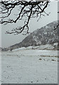 Snow covered fields by Cladh Phadruig in PH20 1YB