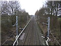Railway running east from Broseley Bridge in WA3 4HR