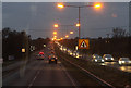 The Southend Arterial at Dusk in SS12 9JY