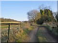 The 'Greensand Way' south of Tillingbourne Lodge in RH5 6QH