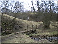 Footbridge over Hoo Brook east of Butterton in ST13 7PE