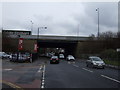 Motorway bridge over Stretford Road, Urmston in M41 9LD