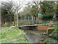 Footbridge over stream in WD19 4JP