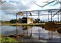 Flood by the Derelict Barns in RG10 8PU