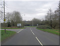 A30 roundabout junction with A3057 in SO20 6HL