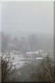 View across a snowy Ley Brook valley in GL17 0PW