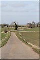 Road to Metheringham Barff Farm in Blankney