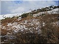Snow on Ewieside Hill in TD13 5YJ