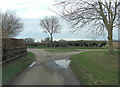 Un-named lane junction beside Marriage Hill Farm in SN8 2HG