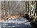Steep hill near Dean Wood in HP9 2UX