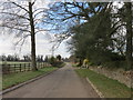 Road toward Castle Combe West Foscote in SN14 7LG