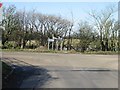 Junction of Curtis Lane with the Stone Street in CT4 6EZ