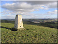 The trig point on Wiltonburn Hill in TD9 7LH