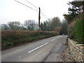 Looking down the B3163 into Beaminster in DT8 3NE