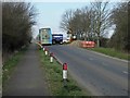 Roadworks on Station Road, Tetney in DN36 5ZQ