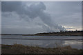 River Mersey with the plume from Fiddler's Ferry in WA5 1DS