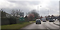 Entering Melksham at Avon Road roundabout in SN12 7JB