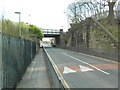 Railway bridge over Hollies Rd, Halewood in L26 1XT