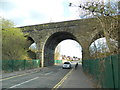 Railway bridge over Baileys Lane, Halewood in L26 6AE