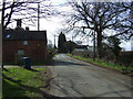 Minor road past Lea Heath Farm in WS15 3NT