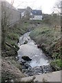 The Burn Downstream from Lindean  Farmyard in TD7 4QW