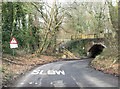 Pound Lane railway bridge in SO51 9BU