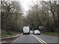 A334 entering Wickham in PO17 5QL