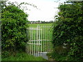 Kissing gate entrance to Haverfordwest Race Course in SA61 1FA