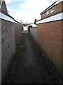 Alley way to Camberley Close from Dairyground in SK7 2LD