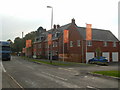 New Housing Built on Poor Platts charity land Kirkby Road Barwell looking towards Top Town in LE9 8FN