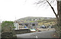 A bungalow under construction on the site of the demolished Maes-y-dref Chapel in Clwt-y-bont