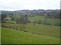 River Amber and Hockley Lane seen from Back Lane in S45 0JR