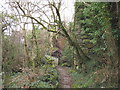 Footbridge  over Afon Caledffrwd below Melin Sam in Clwt-y-bont