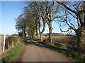 Rural East Lothian : The Road To Merryhatton Farm in EH41 3SW