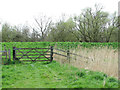 Gate on path to the River Yare in NR14 6DG