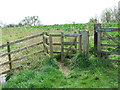 Kissing gate on path to the River Yare, Cantley in NR14 6DG