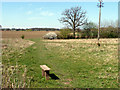 Bench by the bridleway in CM13 1SE
