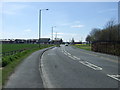 Road towards Perkinsville in Ouston (County Durham)
